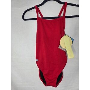 Watermen Red‎ X Back One Piece Swimsuit Women's Size Medium 32 NWT